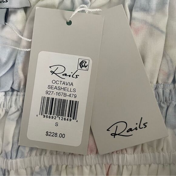 Rails Octavia Dress In Seashells, Sleeveless Coastal Keyhole Bodice Sz S NWT - Picture 10 of 11